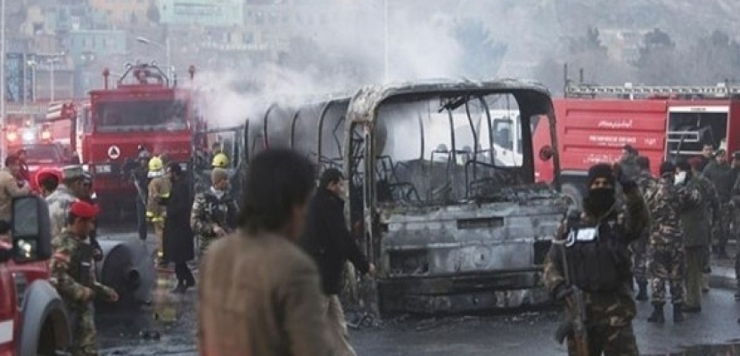 34 قتيلاً و 17 جريحاً فى انفجار قنبلة بحافلة للمدنيين فى افغانستان