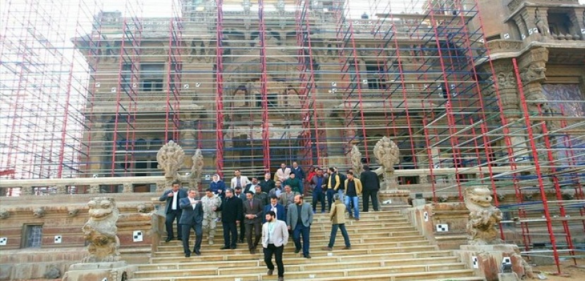 الآثار: الانتهاء من 85% من أعمال ترميم قصر البارون أمبان بحي مصر الجديدة
