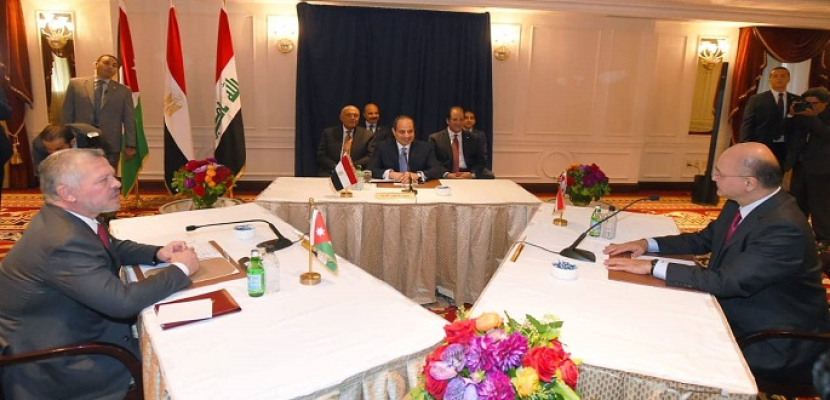 بالصور.. القمة المصرية الأردنية العراقية تناقش سبل تعزيز التعاون والتنسيق لتعزيز الأمن القومي العربي