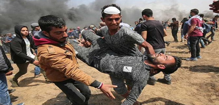 إصابة عدد من الفلسطينين بالاختناق خلال قمع الاحتلال لمسيرة مناهضة للاستيطان بنابلس