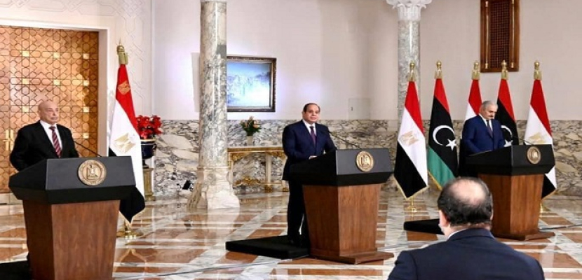بالصور.. السيسي: إعلان القاهرة للوصول لتسوية سلمية يعيد ليبيا بقوة للمجتمع الدولي