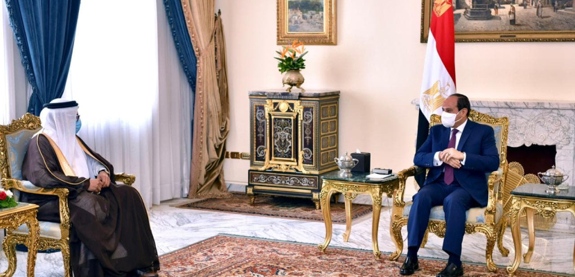 الرئيس السيسي يؤكد لوزير خارجية البحرين استمرار دعم مصر للمملكة فى جميع مواقفها