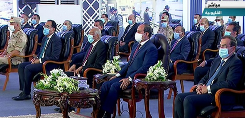 الرئيس السيسي يشهد افتتاح مجمع التكسير الهيدروجينى بمسطرد