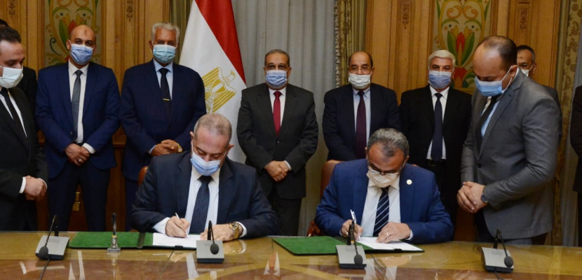 بالصور..توقيع بروتوكول تعاون بين الإنتاج الحربي والأكاديمية العربية للعلوم الادارية
