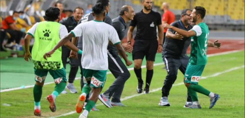 المصري يهزم الجونة 2-0 ويقفز خمسة مراكز بالدوري