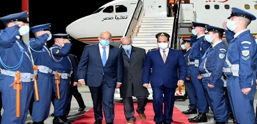 بالصور .. الرئيس السيسى يصل إلى العاصمة اليونانية أثينا فى زيارة رسمية