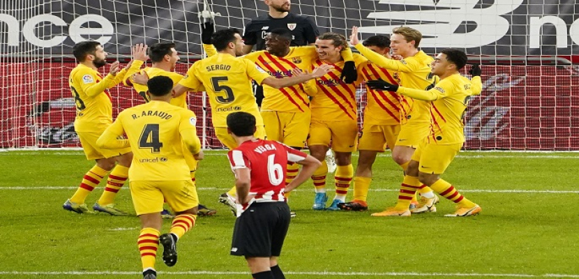 ميسي يقود برشلونة للفوز علي أتليتك بيلباو 2ـ1 في الدوري الاسباني