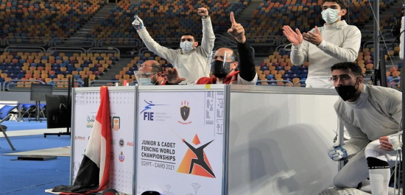 منتخب الشباب للسلاح يتوج بذهبية منافسات الفرق في إنجاز تاريخي ببطولة العالم “مصر 2021”