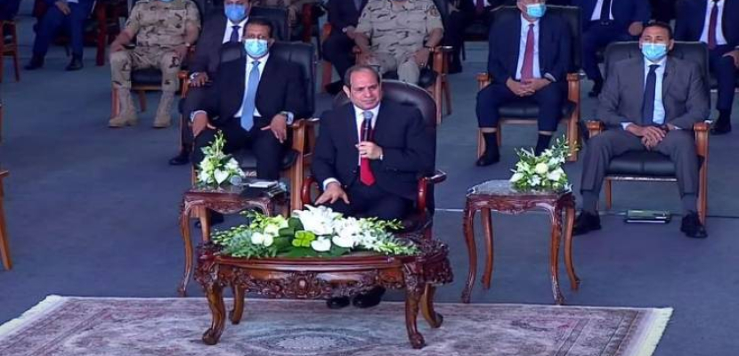 الرئيس السيسي: الحفاظ على حقوق مصر المائية أمر لايمكن لأحد تجاوزه أو التفريط فيه