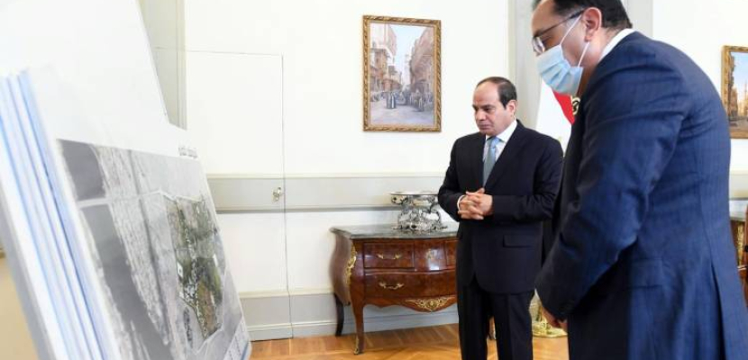 الرئيس السيسي يوجه بالبدء الفوري في تنفيذ مشروع “حديقة تلال الفسطاط”