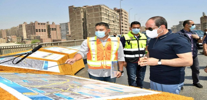 بالصور.. الرئيس السيسي يتفقد أعمال التطوير والصيانة الشاملة للطريق الدائري حول القاهرة الكبرى