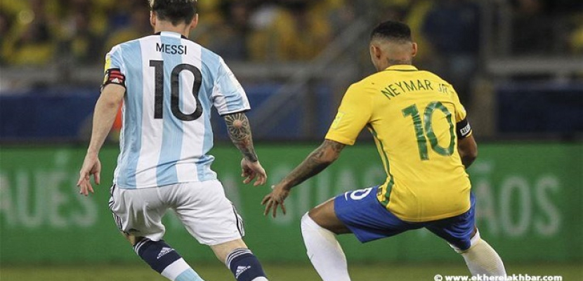 كلاسيكو نارى بين الأرجنتين والبرازيل فى تصفيات كأس العالم 2022