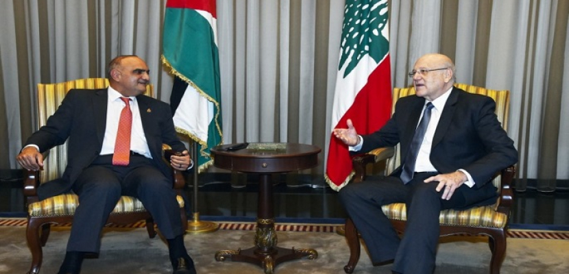 رئيسا وزراء لبنان والأردن يبحثان سبل تعزيز التعاون المشترك