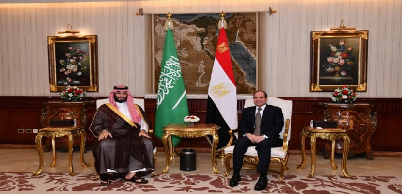 “الرياض” السعودية تسلط الضوء على اختيار مصر لتكون المحطة الأولى في جولة ولي العهد
