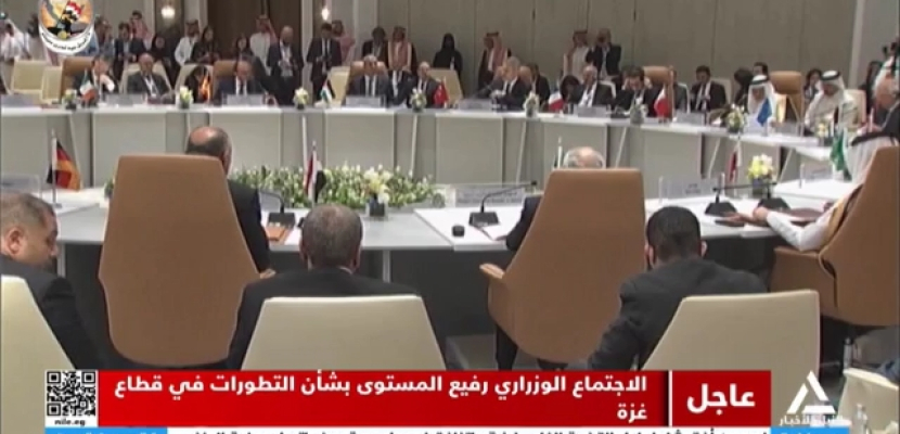 الاجتماع الوزاري رفيع المستوى بشأن التطورات في قطاع غزة