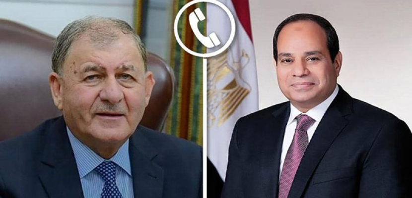 الرئيس السيسي يهنئ هاتفيا نظيره العراقي بمناسبة حلول عيد الفطر المبارك