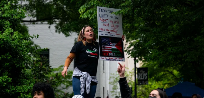 طلبة الجامعات الأمريكية يواصلون مظاهراتهم ضد العدوان الإسرائيلي على غزة