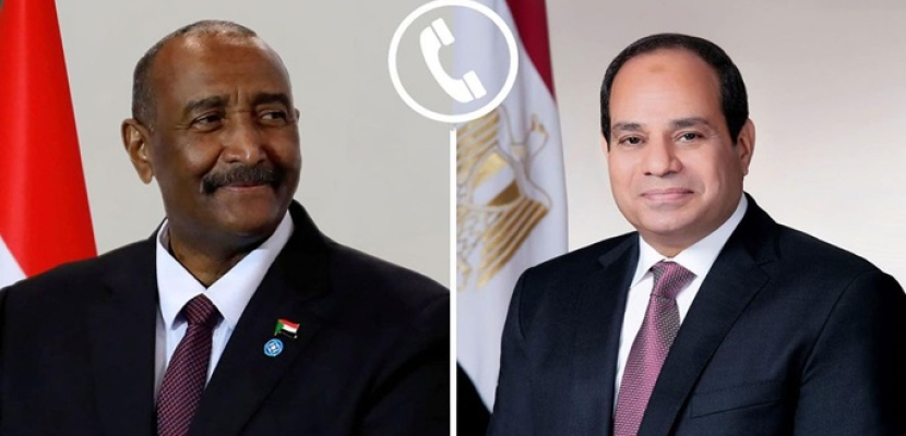 الرئيس السيسي يعزي رئيس مجلس السيادة السوداني عبدالفتاح البرهان في وفاة نجله