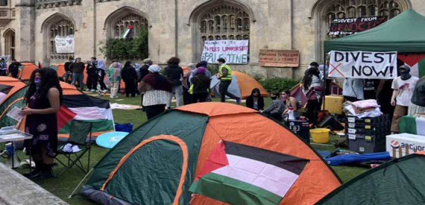 احتجاجات متواصلة بجامعات أمريكية وبريطانية دعما لفلسطين.. وجامعة كولومبيا تلغي حفل تخرج