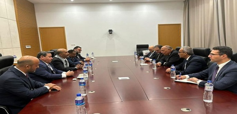 بالصور.. وزير الخارجية يلتقي مع نائب رئيس المجلس الرئاسي الليبي