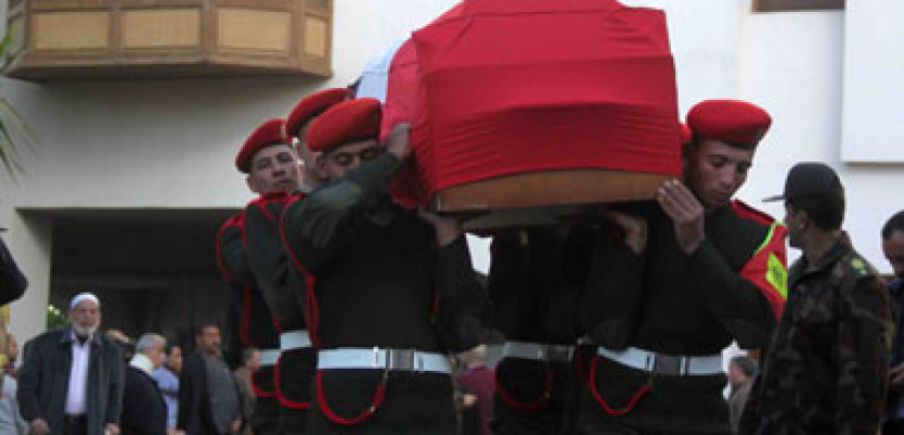 القوات المسلحة تقيم جنازة عسكرية لشهداء حادث العريش مساء اليوم
