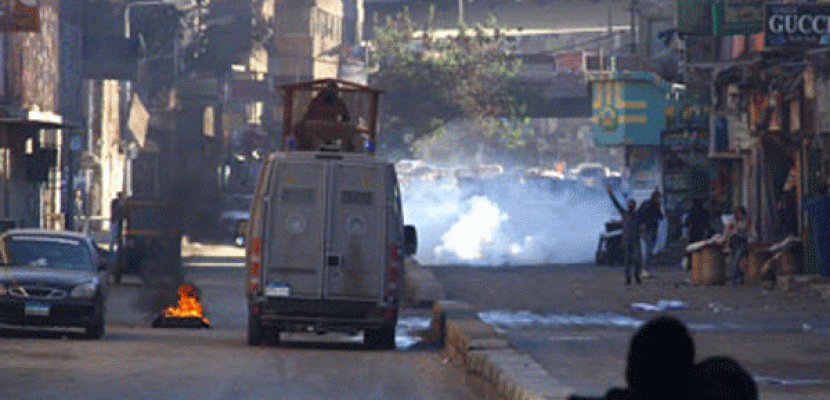 قوات الأمن ببني سويف تفرق مظاهرة للاخوان بالغاز المسيل للدموع