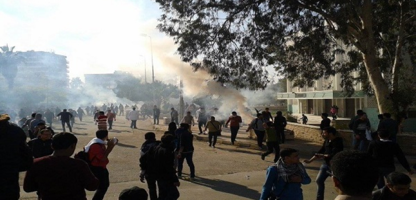 اشتباكات بين طلاب الإخوان الإرهابية والأمن بالمدينة الجامعية للأزهر