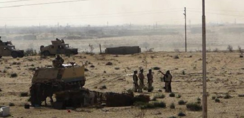 الجيش: مقتل 3 تكفيريين والقبض على 10 آخرين في سيناء