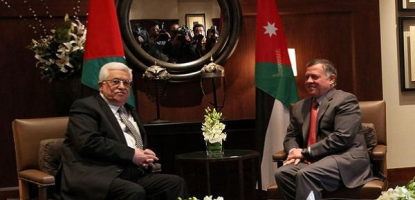 عبدالله وعباس يبحثان مفاوضات السلام في عمان