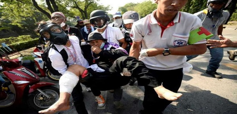 عدة جرحى في اطلاق نار على متظاهرين في تايلاند
