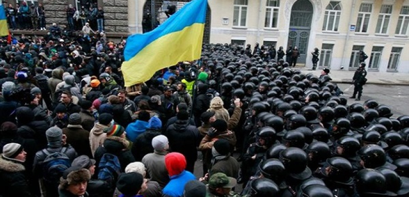 80 الف شخص يتظاهرون للاحتجاج على القوانين القمعية في اوكرانيا