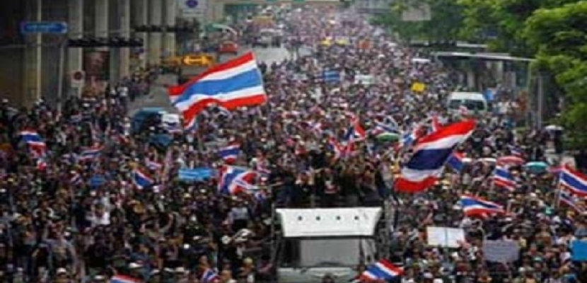 28 جريحا بانفجارات في تظاهرة للمعارضة بتايلاند