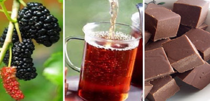 الشوكولاته والشاي والتوت لحماية الجسم من الإصابة بالسكر