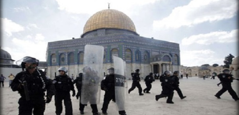 مستوطنون يقتحمون المسجد الأقصى في حراسة الشرطة الإسرائيلية