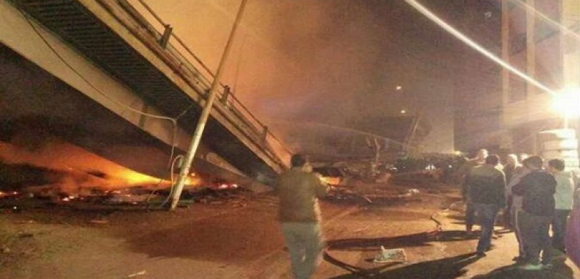 الداخلية:حريق تسبب في انهيار جزئي لكوبري المرج.. ووفاة شخص من الحماية المدنية