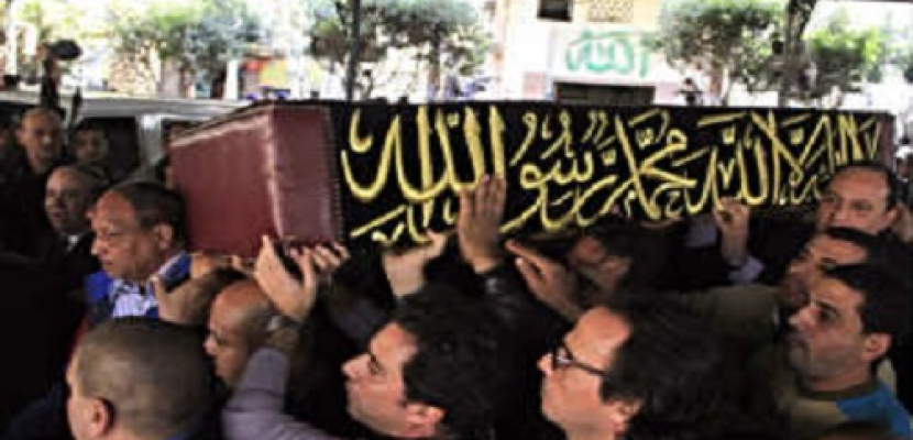 تشييع جثمان زيزي البدراوي من مسجد مصطفى محمود