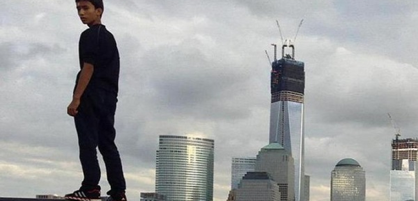 مراهق أمريكي يتسلل إلى قمة برج مركز التجارة العالمي