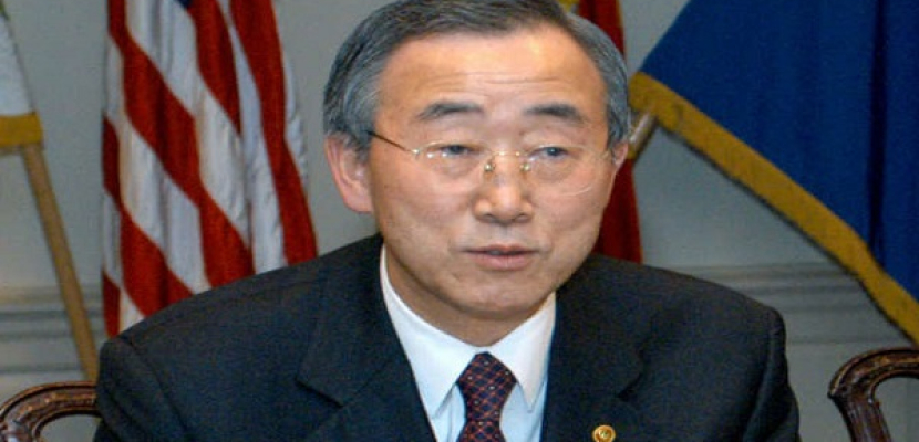 “بان جي مون” يدعو السيسي لحضور اجتماع الجمعية العامة للأمم المتحدة