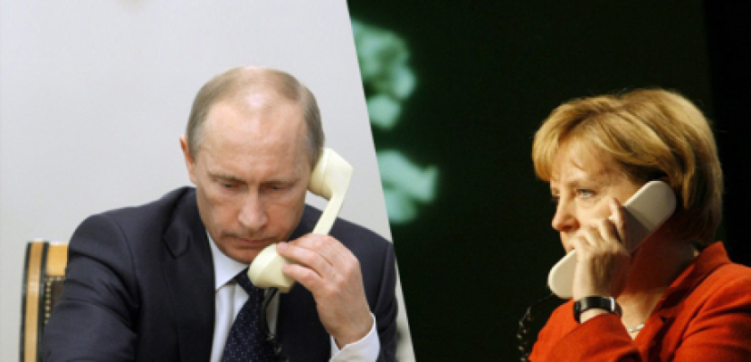 بوتين وميركل يدعوان لمحادثات مع أوكرانيا بشأن إمدادات الغاز لأوروبا
