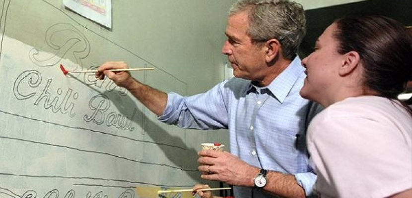 لوحات لجورج بوش ترسم 24 زعيما عالميا