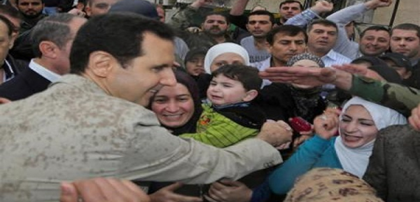 الأسد يزور بلدة معلولا بمناسبة عيد القيامة