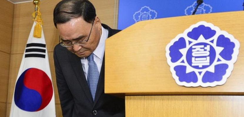 استقالة رئيس وزراء كوريا الجنوبية بعد كارثة غرق العبارة