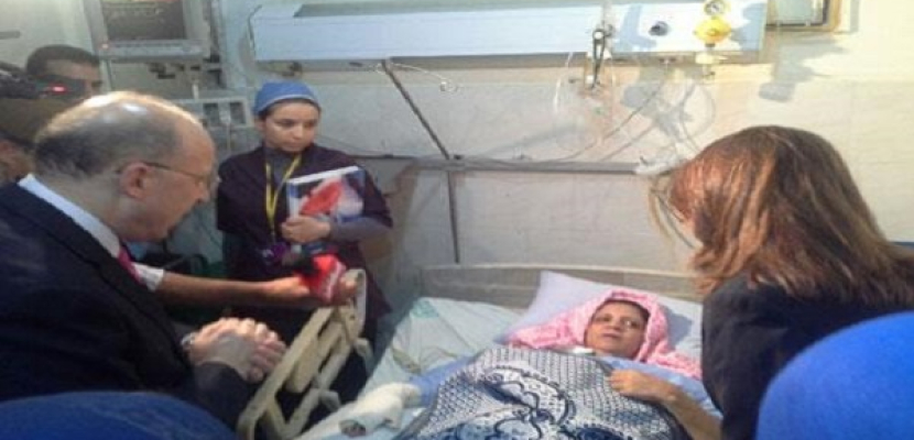 وزيرا الصحة والتضامن يزوران ضحية حادث التحرش بمستشفى الحلمية العسكرى