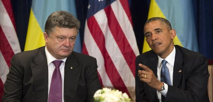 أوباما يتعهد بمساعدة أوكرانيا ويصف بوروشينكو بالاختيار الرشيد