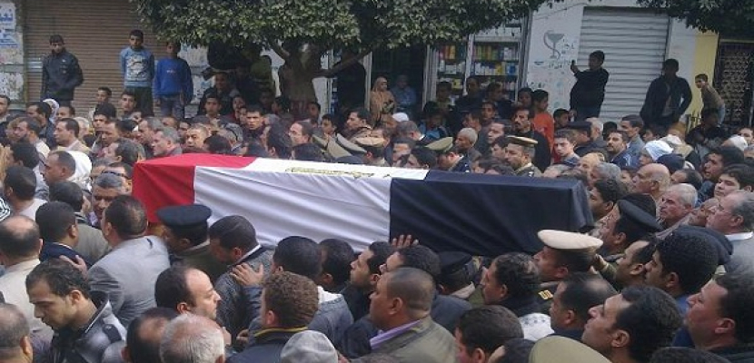 تشييع جنازة شهيد الشرطة النقيب نصار من مسجد الشرطة بالعباسية