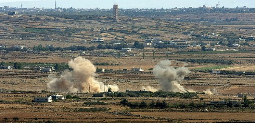 الجيش السورى : مقتل جندى و إصابة 7 فى ضربة إسرائيلية لقاعدة بالجولان