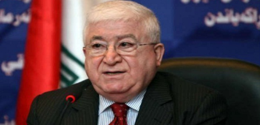 الرئيس العراقي يبحث مع البازاني والمسؤولين الأكراد أزمة البرلمان والعملية السياسية