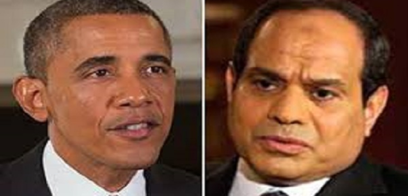أوباما يبلغ الرئيس السيسي هاتفيا استئناف المساعدات العسكرية الأمريكية لمصر