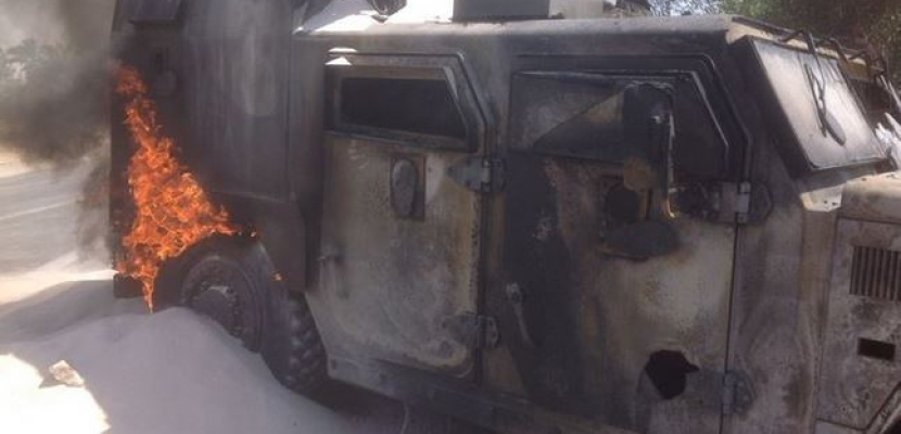 إصابة 6 من قوات الجيش في استهداف مدرعة ب”ار بى جي “بالعريش