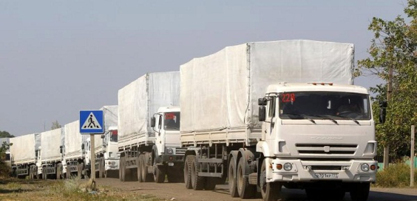 وصول قافلة مساعدات إنسانية روسية ثانية للأراضى الأوكرانية